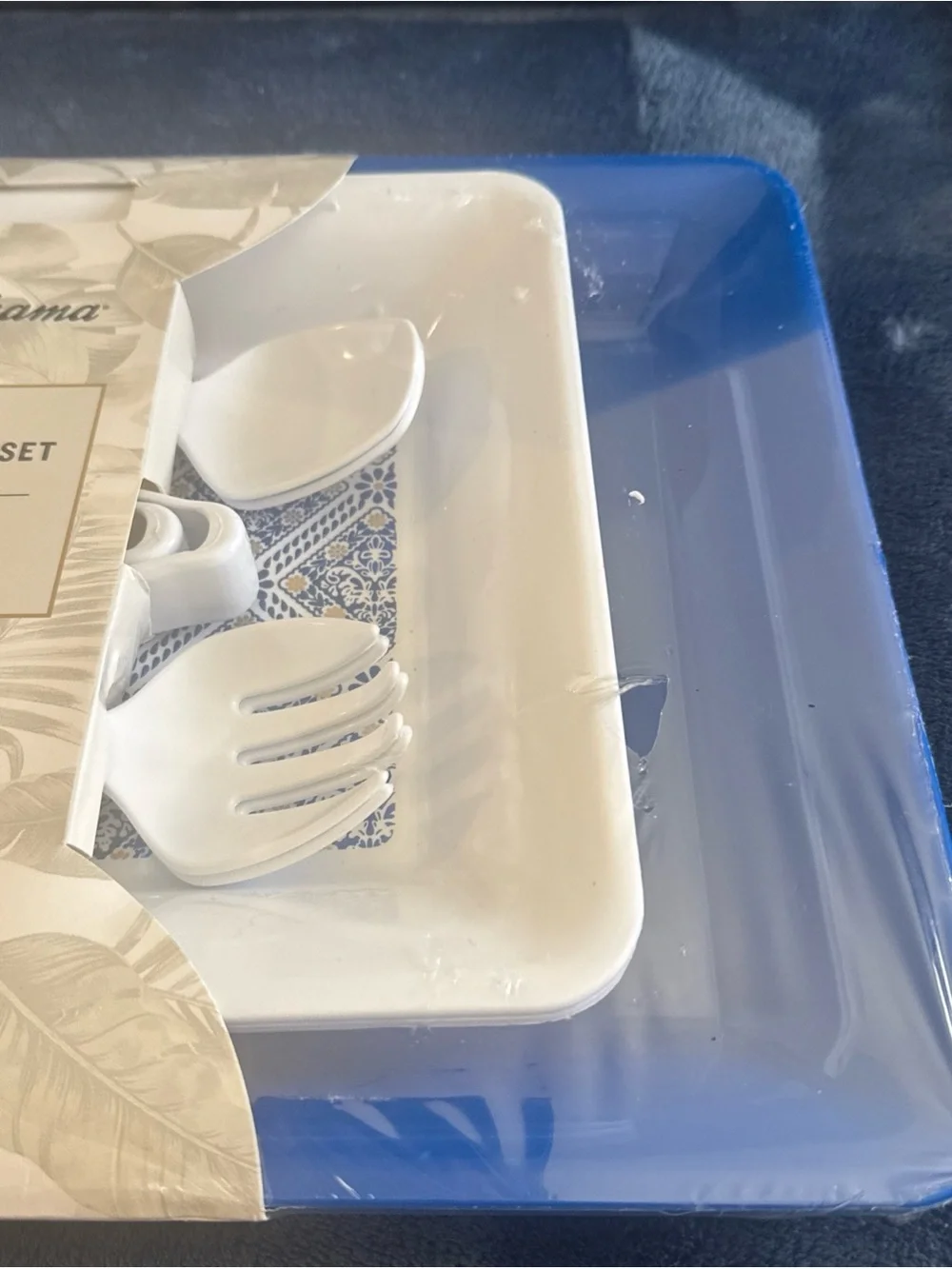 New Tommy Bahama Disposable 10 Piece Serving Set July 4th Memorial Day Picnic